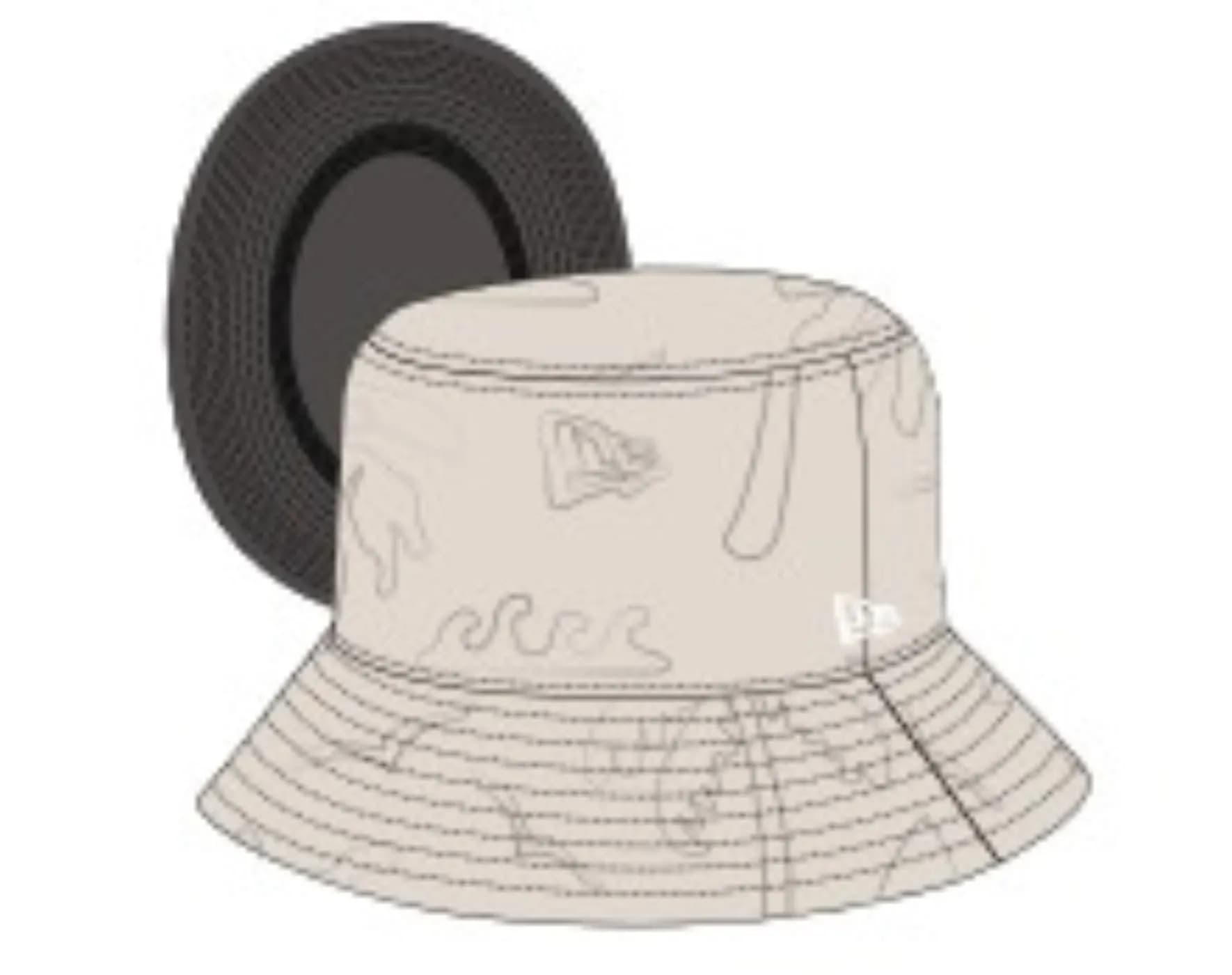 Chapéu New Era Bucket New Era — Bege