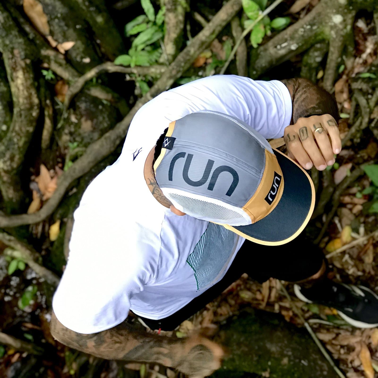 Five Panel Aba Curva SILVER TELA — foto 2